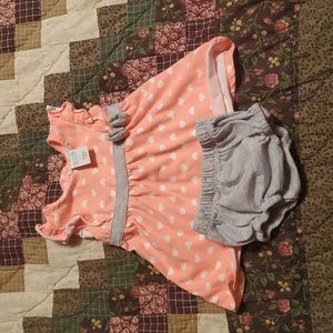 3-6M Pink Dress with Bottoms